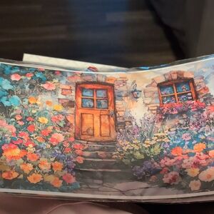 Colorful Floral Doorway Art Print